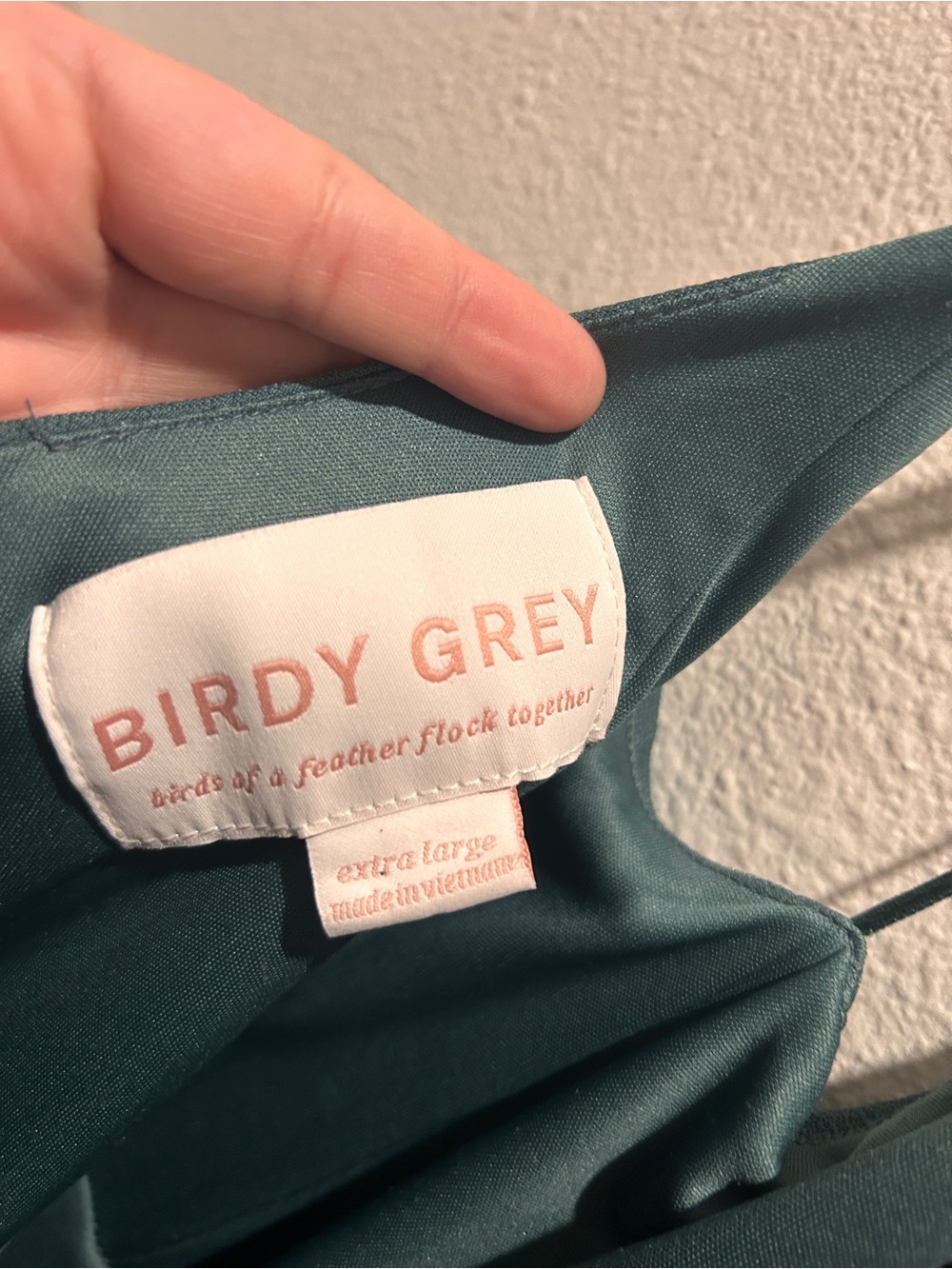 Birdy Grey Teal Green Satin Bridesmaid Dress